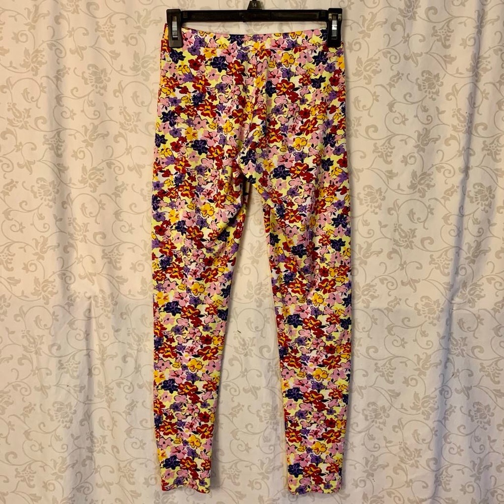 Code Bleu Girls Muiltcolor Floral Leggings Size L - Picture 2 of 4